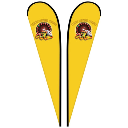 12' Double Sided Custom Portable Teardrop Banners
