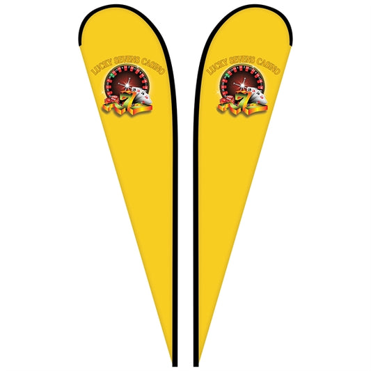 12' Double Sided Custom Portable Teardrop Banners