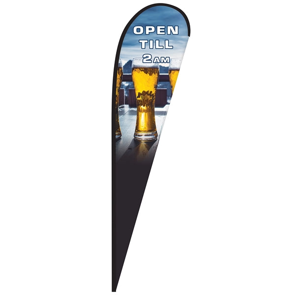 15' Digitally Printed Single Reverse Teardrop Banner