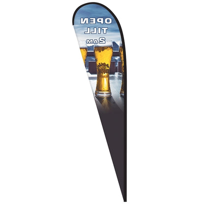 15' Digitally Printed Single Reverse Teardrop Banner