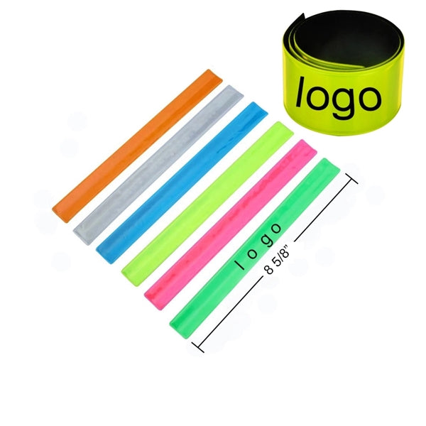 Custom reflective bracelets slap band for promotional gift