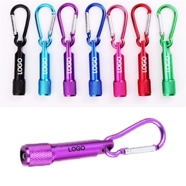 Mini Led Flashlight Keychain With Carabiner