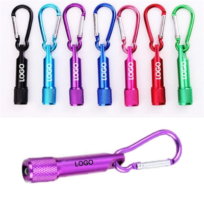 Mini Led Flashlight Keychain With Carabiner