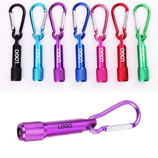 Mini Led Flashlight Keychain With Carabiner