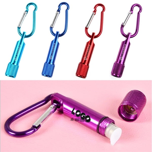 Mini Led Flashlight Keychain With Carabiner