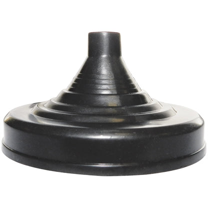 Weighted Black Plastic Stick Flag Base