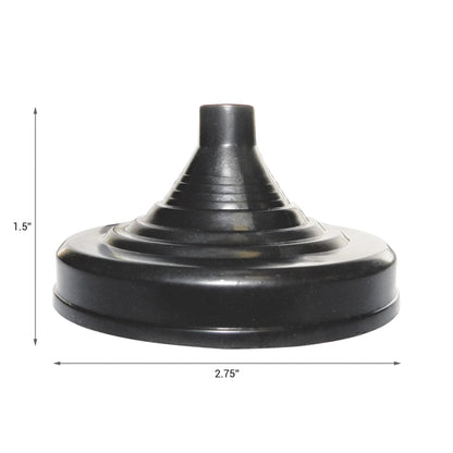 Weighted Black Plastic Stick Flag Base