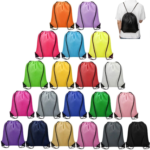 210D Polyester Drawstring Backpack Bag