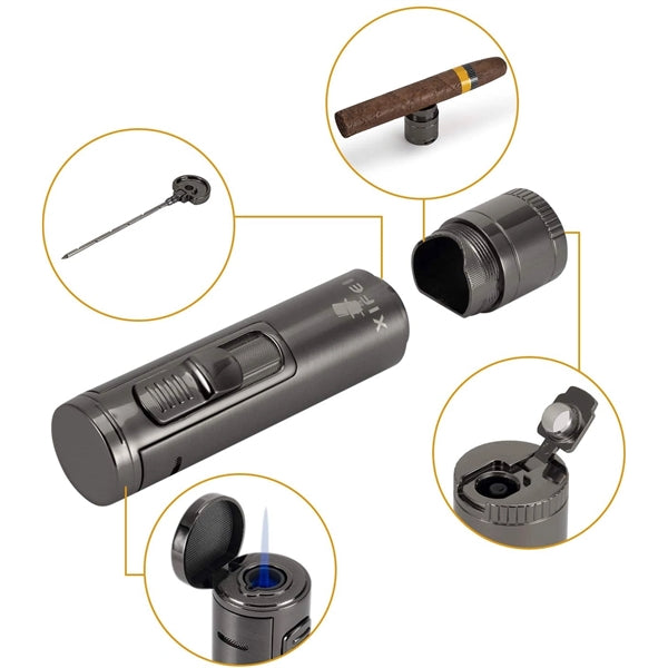 Cigar Lighter Puncher  Draw Enhance All-in-one