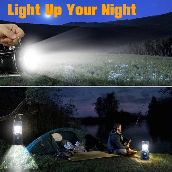 Portable LED Camping Solar Lantern Lightweight Waterproof