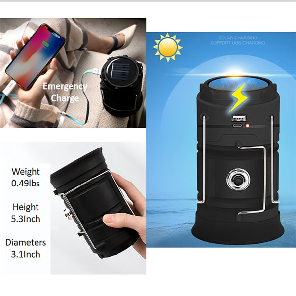 Camping Lantern Solar Rechargeable
