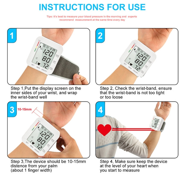 Blood Pressure Monitor With Large LCD Display