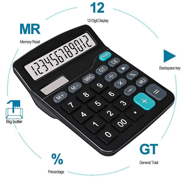 Dual Power Calculator With Large Display
