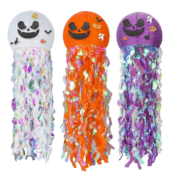 Halloween Tassel Pumpkin Paper Lantern