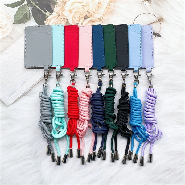Leather Wallets with Cell Phone Lanyard
