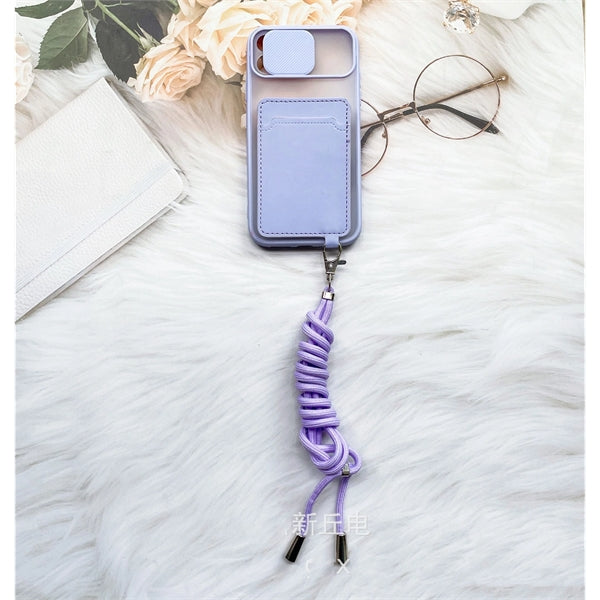 Leather Wallets with Cell Phone Lanyard