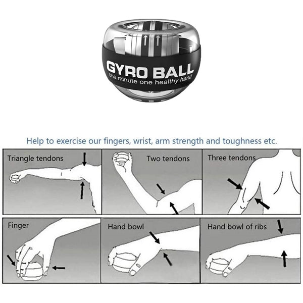 Auto-Start Wrist Power Gyro Ball