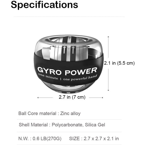 Auto-Start Wrist Power Gyro Ball