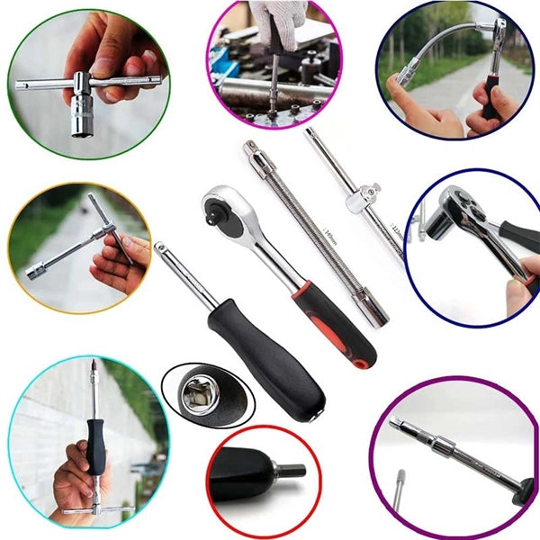 46pcs 1/4-Inch Socket Set Car Repair Tool