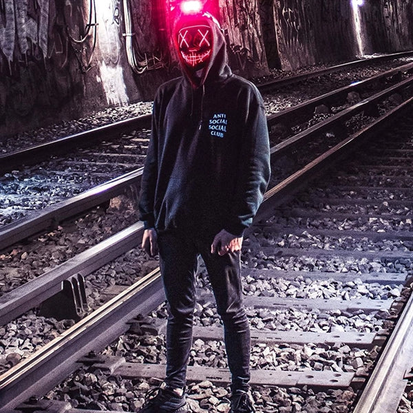 LED Light Up Halloween Mask