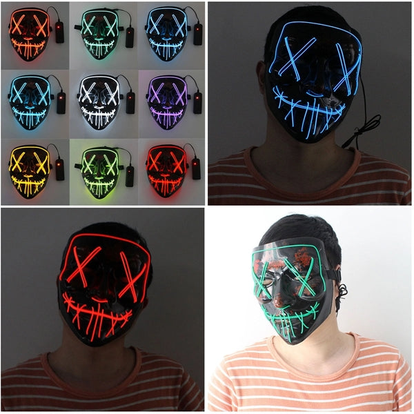 LED Light Up Halloween Mask