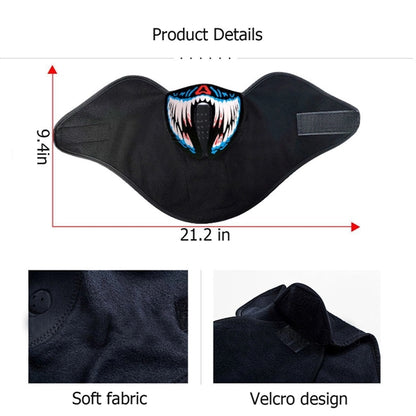 LED Neck Gaiter Skull Face Mask