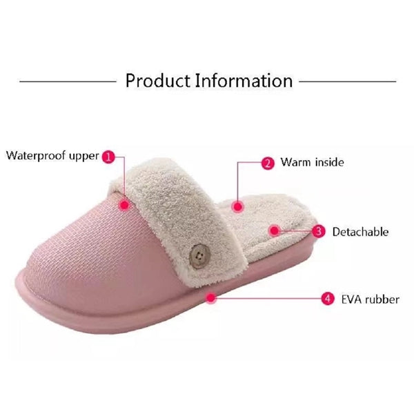 Coral Fleece Memory Foam Slippers