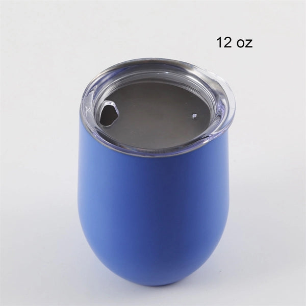 12 oz Stainless Steel Wine Tumbler