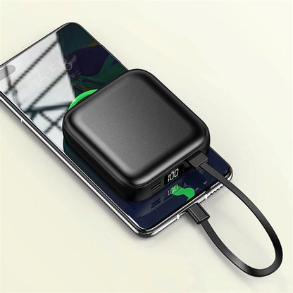 Mirror Power Bank with Built in Cable