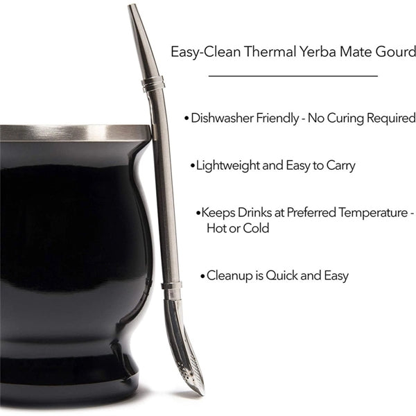8 Oz Yerba Mate Gourd Cup