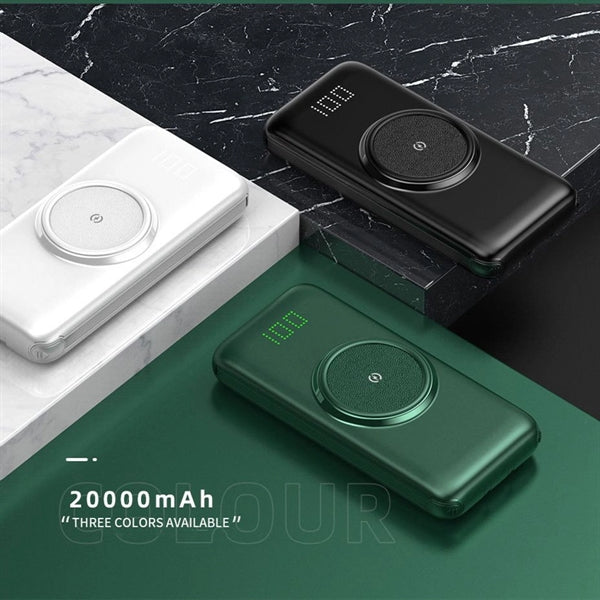 10000 mAh 5 in 1 QI Wireless Charger PowerBank