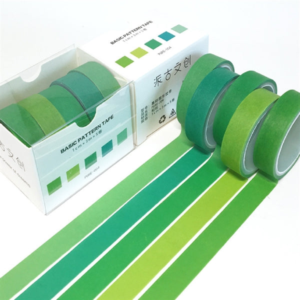 5 Rolls Washi Tapes