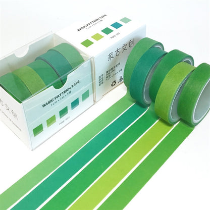 5 Rolls Washi Tapes