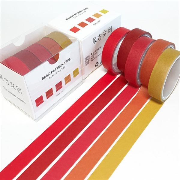 5 Rolls Washi Tapes
