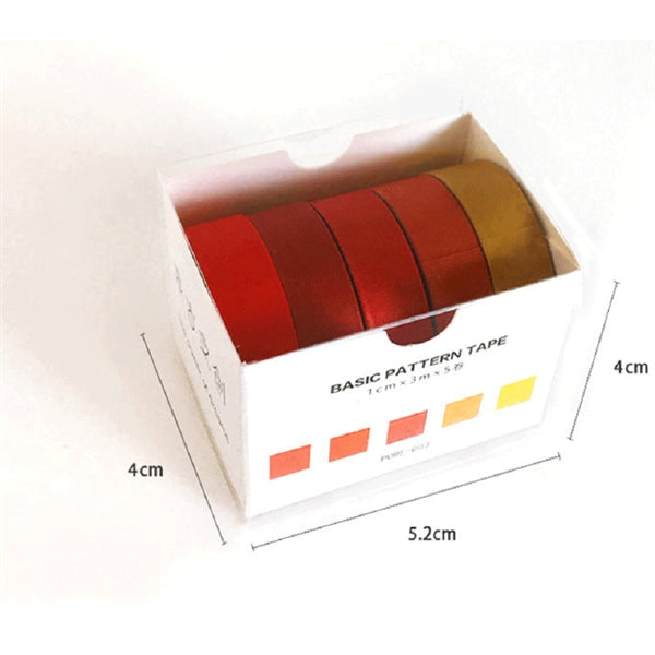 5 Rolls Washi Tapes