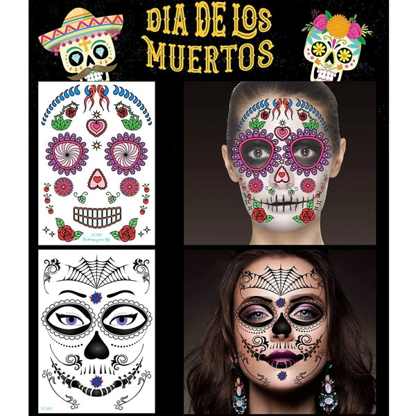 Halloween Temporary Face Tattoo