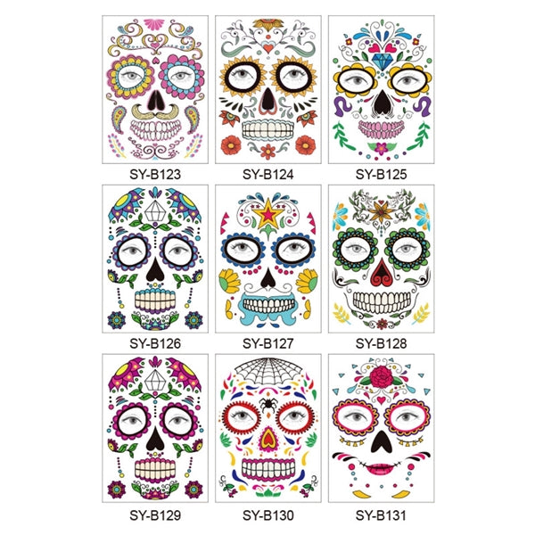 Halloween Temporary Face Tattoo