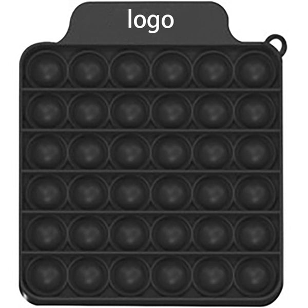 Square Bubble Fidget Toy with Carabiner