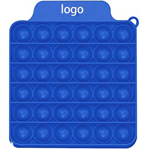 Square Bubble Fidget Toy with Carabiner