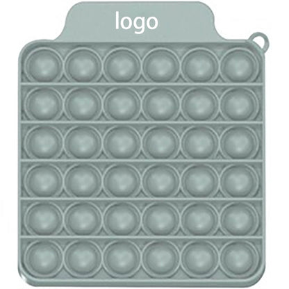 Square Bubble Fidget Toy with Carabiner
