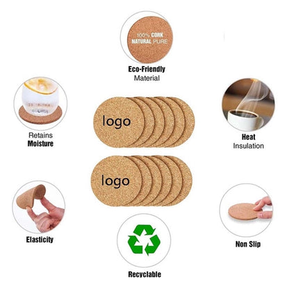 Round Cork Coasters