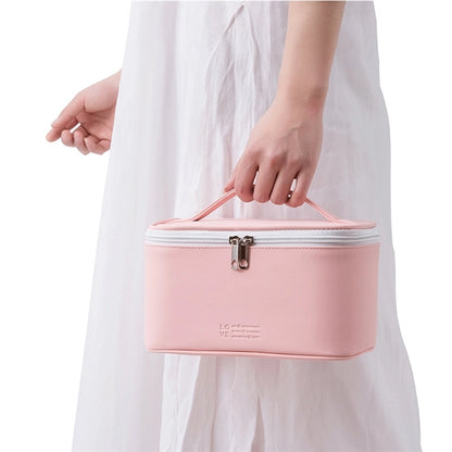 Large Capacity PU Leather Travel Makeup Bag