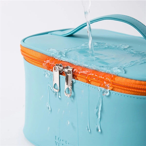 Large Capacity PU Leather Travel Makeup Bag