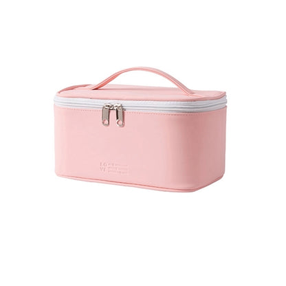 Large Capacity PU Leather Travel Makeup Bag