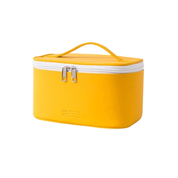 Large Capacity PU Leather Travel Makeup Bag