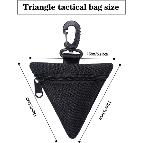 Small Triangle Pouch with Carabiner