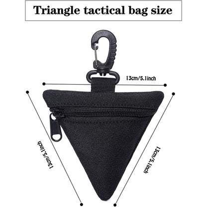 Small Triangle Pouch with Carabiner