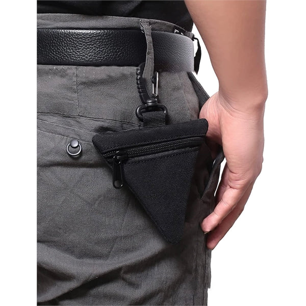 Small Triangle Pouch with Carabiner
