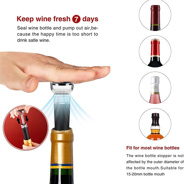 Wine Pourer Pour Spout and Stopper Set