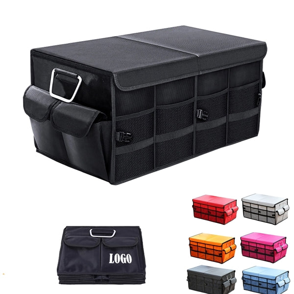 66L Large Car Trunk Organizer with Lid